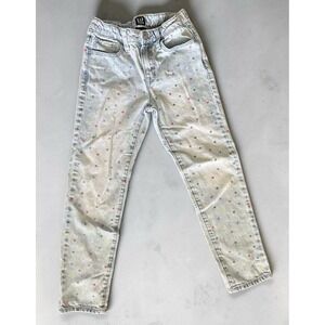 Gap Denim Girls Size 7‎ Girlfriend Fit Polka Dot Jeans